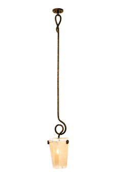 Tribecca One Light Pendant in Antique Copper (33|4301AC/FROST)