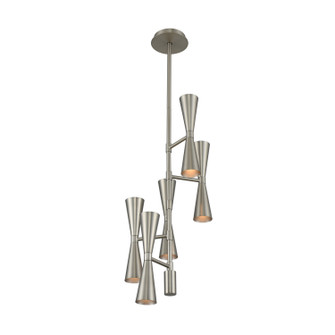 Milo LED Foyer Chandelier in Satin Nickel (33|310472SN)