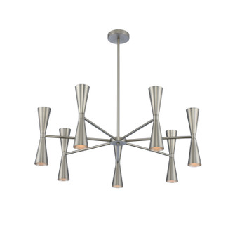 Milo LED Chandelier in Satin Nickel (33|310471SN)