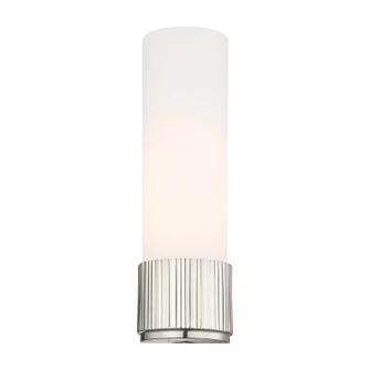 Downtown Urban Glass in Cased Matte White Bolivar (405|G428-12WH)