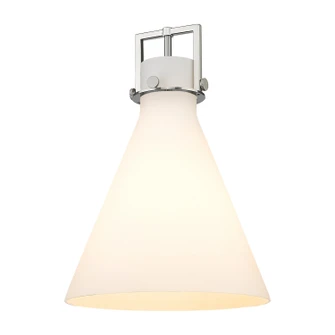 Downtown Urban Glass in Cased Matte White Newton Cone (405|G411-14WH)