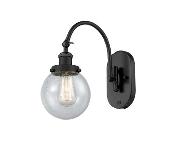 Franklin Restoration One Light Wall Sconce in Matte Black (405|918-1W-BK-G204-6)