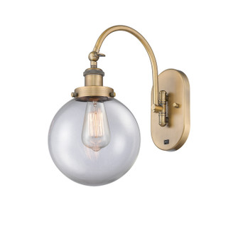 Franklin Restoration One Light Wall Sconce in Brushed Brass (405|918-1W-BB-G202-8)
