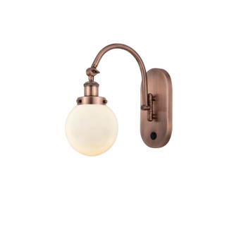 Franklin Restoration One Light Swing Arm in Antique Copper (405|918-1W-AC-G201-6)