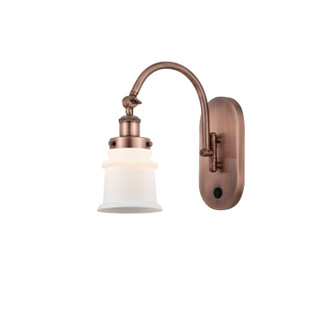 Franklin Restoration LED Swing Arm in Antique Copper (405|918-1W-AC-G181S-LED)