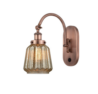 Franklin Restoration One Light Swing Arm in Antique Copper (405|918-1W-AC-G146)