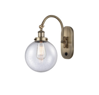 Franklin Restoration LED Swing Arm in Antique Brass (405|918-1W-AB-G204-8-LED)