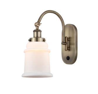 Franklin Restoration One Light Wall Sconce in Antique Brass (405|918-1W-AB-G181)