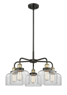 Ballston Urban Five Light Chandelier in Black Antique Brass (405|916-5CR-BAB-G72)