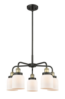 Ballston Urban Five Light Chandelier in Black Antique Brass (405|916-5CR-BAB-G51)