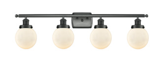 Ballston Urban LED Bath Vanity in Matte Black (405|916-4W-BK-G201-6-LED)