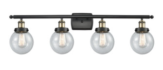 Ballston Urban LED Bath Vanity in Black Antique Brass (405|916-4W-BAB-G204-6-LED)
