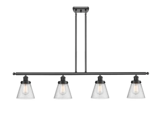 Ballston Urban Four Light Island Pendant in Matte Black (405|916-4I-BK-G64)