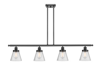 Ballston Urban Four Light Island Pendant in Matte Black (405|916-4I-BK-G64)