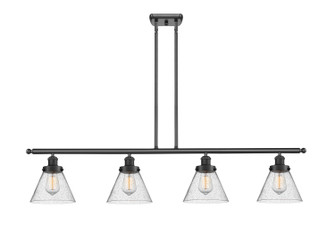 Ballston Urban Four Light Island Pendant in Matte Black (405|916-4I-BK-G44)