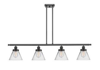 Ballston Urban Four Light Island Pendant in Matte Black (405|916-4I-BK-G42)