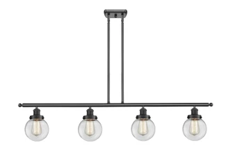 Ballston Urban LED Island Pendant in Matte Black (405|916-4I-BK-G202-6-LED)