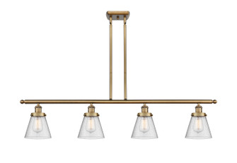 Ballston Urban Four Light Island Pendant in Brushed Brass (405|916-4I-BB-G64)