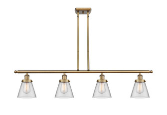 Ballston Urban Four Light Island Pendant in Brushed Brass (405|916-4I-BB-G62) Ballston Urban Four Light Island Pendant in Brushed Brass (405|916-4I-BB-G62)