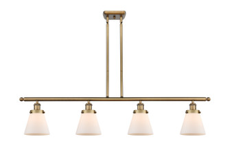 Ballston Urban Four Light Island Pendant in Brushed Brass (405|916-4I-BB-G61)