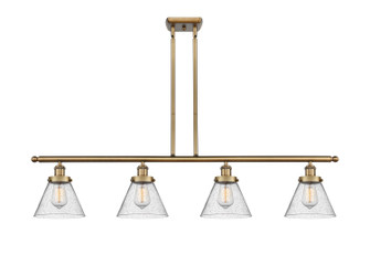 Ballston Urban Four Light Island Pendant in Brushed Brass (405|916-4I-BB-G44)