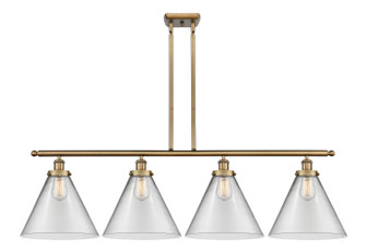 Ballston Urban Four Light Island Pendant in Brushed Brass (405|916-4I-BB-G42-L)