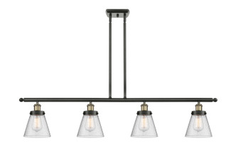 Ballston Urban Four Light Island Pendant in Black Antique Brass (405|916-4I-BAB-G64)