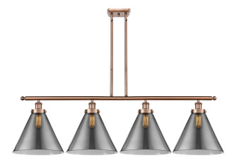 Ballston Urban Four Light Island Pendant in Antique Copper (405|916-4I-AC-G43-L)