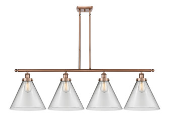 Ballston Urban Four Light Island Pendant in Antique Copper (405|916-4I-AC-G42-L)