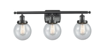 Ballston Urban LED Bath Vanity in Matte Black (405|916-3W-BK-G204-6-LED)