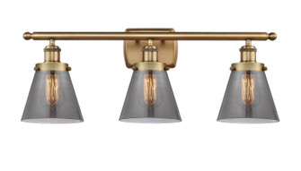 Ballston Urban Three Light Bath Vanity in Brushed Brass (405|916-3W-BB-G63)