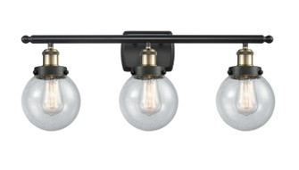 Ballston Urban LED Bath Vanity in Black Antique Brass (405|916-3W-BAB-G204-6-LED)