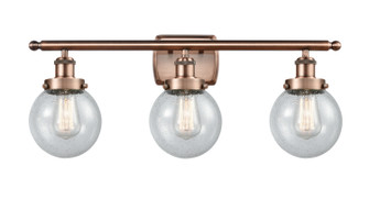 Ballston Urban Three Light Bath Vanity in Antique Copper (405|916-3W-AC-G204-6)