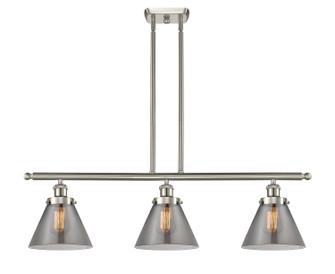 Ballston Urban Three Light Island Pendant in Brushed Satin Nickel (405|916-3I-SN-G43)
