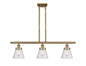 Ballston Urban Three Light Island Pendant in Brushed Brass (405|916-3I-BB-G64)