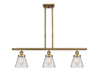 Ballston Urban Three Light Island Pendant in Brushed Brass (405|916-3I-BB-G62)