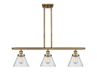 Ballston Urban Three Light Island Pendant in Brushed Brass (405|916-3I-BB-G44)