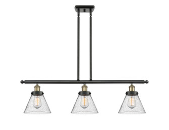 Ballston Urban Three Light Island Pendant in Black Antique Brass (405|916-3I-BAB-G44)