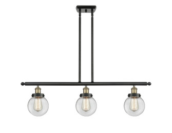Ballston Urban LED Island Pendant in Black Antique Brass (405|916-3I-BAB-G202-6-LED)