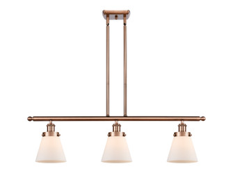 Ballston Urban Three Light Island Pendant in Antique Copper (405|916-3I-AC-G61)