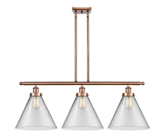 Ballston Urban Three Light Island Pendant in Antique Copper (405|916-3I-AC-G42-L)