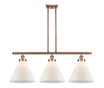 Ballston Urban Three Light Island Pendant in Antique Copper (405|916-3I-AC-G41-L)