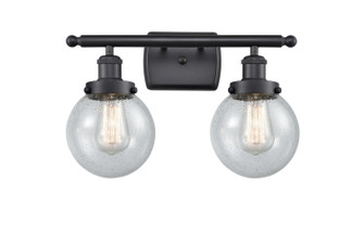 Ballston Urban Two Light Bath Vanity in Matte Black (405|916-2W-BK-G204-6)