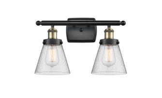 Ballston Urban Two Light Bath Vanity in Black Antique Brass (405|916-2W-BAB-G64)