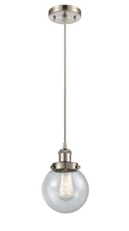 Ballston Urban LED Mini Pendant in Brushed Satin Nickel (405|916-1P-SN-G204-6-LED)