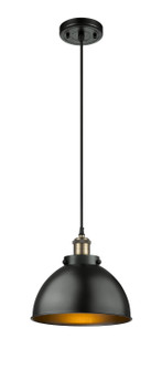 Ballston Urban LED Mini Pendant in Black Antique Brass (405|916-1P-BAB-MFD-10-BK-LED)