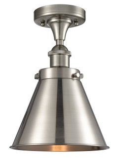Ballston Urban One Light Semi-Flush Mount in Brushed Satin Nickel (405|916-1C-SN-M13-SN)
