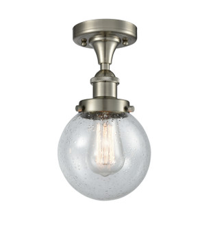 Ballston Urban One Light Semi-Flush Mount in Brushed Satin Nickel (405|916-1C-SN-G204-6)