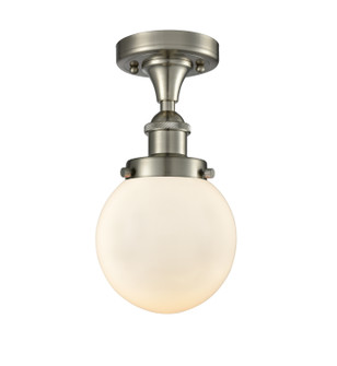 Ballston Urban One Light Semi-Flush Mount in Brushed Satin Nickel (405|916-1C-SN-G201-6)