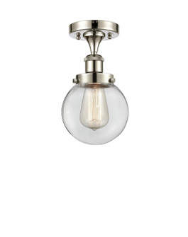 Ballston Urban LED Semi-Flush Mount in Polished Nickel (405|916-1C-PN-G202-6-LED)